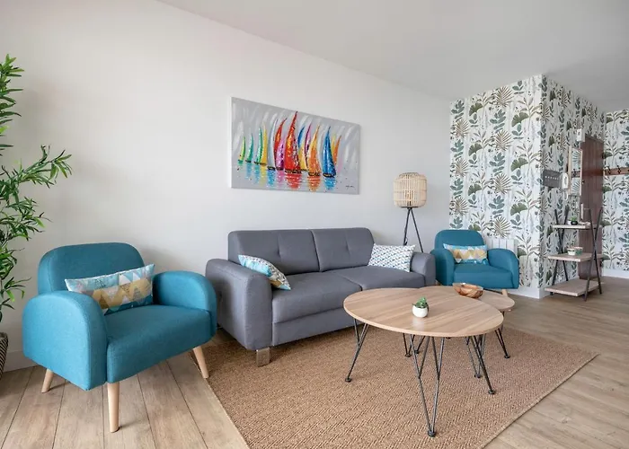 Vue - Balcon Face à L'océan - Pour 4 Appartement